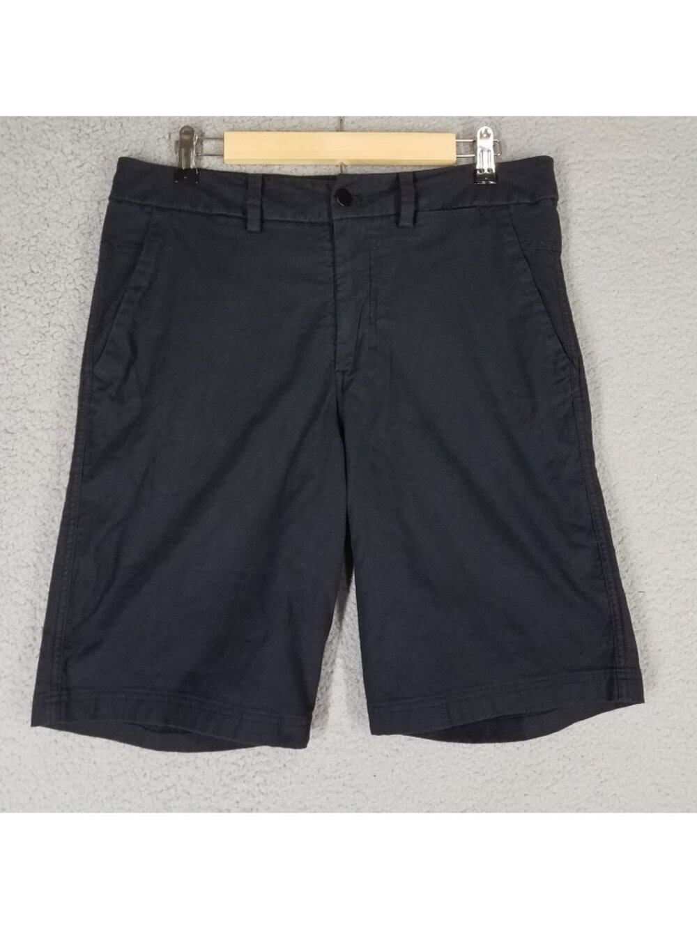 Lululemon Chino Shorts Adult 34 Black 10" Golf Casual Travel Summer Stretch Mens